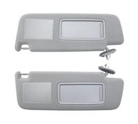 WEFOLCC Aletta Parasole Interni Visiera Parasole per Toyota per Land Cruiser J12 2002-2009 per Prado LC120 2003-2009 Lato Conducente E Passeggero con Lampada Visiera Parasole(Grey Left And Right)