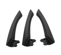 WEFOLCC Beige Nero Grigio Set di maniglie interne per porte di ricambio per Serie 3 E90 E91 E92 316 318 320 325 328i 2004-2012 LHD RHD (LHD SET Black)