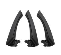 WEFOLCC Beige Nero Grigio Set di maniglie interne per porte di ricambio per Serie 3 E90 E91 E92 316 318 320 325 328i 2004-2012 LHD RHD (RHD SET Black)
