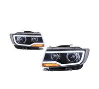 WEFOLCC Fari Anteriori Per Jeep Per Compass Per Grand Cherokee 2011-2015 Gruppo Ottico Anteriore A LED Con Lente Proiezione Di Aggiornamento(White light)