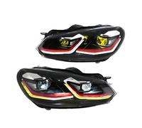 WEFOLCC Faro Anteriore Con Luce Diurna DRL Per VW Per Golf 6 MK6 2008 2009 2010 2011 2012(Bianca)