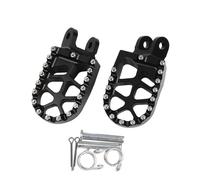 WEFOLCC Moto CNC Pedane Poggiapiedi Pedali per Africa Twin XRV 650 XRV 750 XRV650 XRV750 650XRV 750XRV 1990 Poggiapiedi Moto(Black)