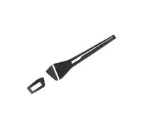 WEFOLCC Per A6 C8 A7 2019 2020 2021 4K8 Fibra Carbonio Console Centrale Cruscotto Pannello Copertura Trim Adesivo Accessori per Lo Stile degli Interni Rifiniture Interne Auto(Nero,LHD)