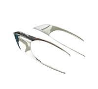 WEFOLCC Per Peugeot 301 2017+ 2 Pezzi ABS Specchio Cromato Anteriore Sinistro E Destro Fendinebbia Scatola Copertura Custodia Adesivi Trim Parte Accessori