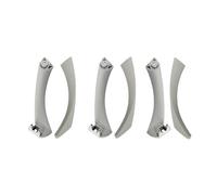 WEFOLCC Per Serie 3 E90 E91 E92 316 318 320 325 328i 2004-2012 LHD RHD Beige Nero Grigio Set Di Maniglie Interne Per Porte Di Ricambio (RHD Gray)