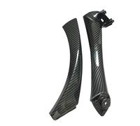 WEFOLCC Per Serie 3 E90 E91 E92 316 318 320 325 328i 2004-2012 Set Di Maniglie Interne Per Portiera Auto Beige Nere, Rivestimento Esterno (Carbonfiber Left)