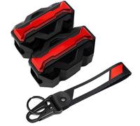 WEFOLCC per Suzuki per V-Strom 650 800DE 1000 250 1050 XT DL650 Paraurti Protettivo Motore Motociclistico Blocco Protezione Antiurto Protezioni Motore Motociclette(D Red)