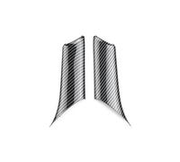 WEFOLCC Per Tesla Per Modello 3 Y 2018 2019-2023 Accessori Auto Stile Fibra Di Carbonio Maniglia Interna Della Portiera Adesivo Per Bracciolo Trim (Front 2pcs)