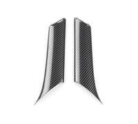 WEFOLCC Per Tesla Per Modello 3 Y 2018 2019-2023 Accessori Auto Stile Fibra Di Carbonio Maniglia Interna Della Portiera Adesivo Per Bracciolo Trim (Rear 2pcs)