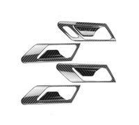 WEFOLCC Per VW Per Golf 6 Per MK6 2008-2013 ABS Fibra di carbonio Texture Auto Interno Maniglia Porta Tirare Porte Ciotola Telaio Copertura Rivestimento Protettivo (RHD)