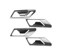 WEFOLCC Per VW Per Golf 6 Per MK6 2008-2013 ABS Fibra di carbonio Texture Auto Interno Maniglia Porta Tirare Porte Ciotola Telaio Copertura Rivestimento Protettivo (LHD)