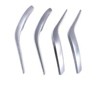 WEFOLCC Per X1 E84 2010-2016 LHD RHD Set di sostituzione della copertura della maniglia interna della portiera in fibra di carbonio (Chrome 4pcs set)