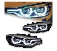 WEFOLEN Faro Dell'auto Faro Anteriore A LED per Auto per B&MW F30 2012 2013 2014 2015 2016 2017 2018 2019 F35 320i 318i 325i DRL Angel Eye Headlights(1 Pair)