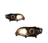 WEFOLEN Faro Dell'auto per B&MW X5 E53 1998 1999 2000 2001 2002 2003 Fari Auto Kit di Lenti Proiettore di Gruppo Fari A LED(Yellow Light)
