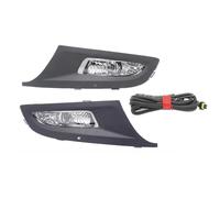 WEFOLEN Fendinebbia Auto Fendinebbia Fendinebbia Con Cavo Di Copertura Della Griglia Lampadine Per VW Per Polo 6R Hatchback 2009 2010 2011 2012 2013 2014 2015(Set)