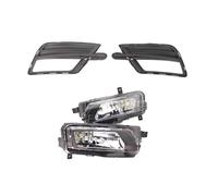 WEFOLEN Fendinebbia Auto Griglia Di Copertura Della Luce Della Lampada Antinebbia A LED Auto Cablaggio Di Montaggio Fendinebbia Per Auto Per VW Per Caddy 2016 2017 2018 2019(Pair Light Grille)