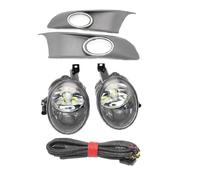 WEFOLEN Fendinebbia Auto Griglia Di Copertura Della Luce Della Lampada Antinebbia A LED Per Auto Cablaggio Per VW Per Caddy 2K Facelift 2011 2012 2013 2014 2015(Set)