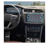 WEFOLEN Pellicola Protettiva in Vetro Temperato Schermo LCD Cruscotto di Navigazione Dell'auto Adesivo Interno per VW per T&IGUAN 2021 2022 Pellicola Protettiva Schermo GPS(1 Set)