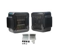 WEFOLEN Per Jeep Per Wrangler JK 2007-2017 USA/EU Versione Lampada Freno Retromarcia Posteriore Indicatori Di Direzione Luci Marcia Diurna Fanale Posteriore(Black Shell,USA Version)