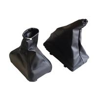 WEFOLEN Per OPEL Per CORSA C Per TIGRA B Per COMBO C Pomello Del Cambio Manuale A 5 Marce Cuffia In Pelle Copri Cuffia Del Freno A Mano Custodia(Combo 2Pcs)