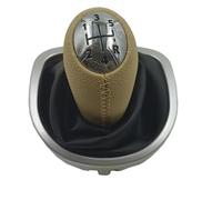 WEFOLEN Per Renault Per Clio 3 III 2005-2012 Pomello Del Cambio Manuale Cuffia In Pelle Copri Cuffia Leva Cambio Maniglia Leva Cambio Cuffia Leva Cambio(Beige)