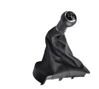 WEFOLEN Per Seat Per Ibiza 2002-2010 Manuale 5 6 Velocità Pomello Del Cambio Auto Leva Del Cambio HandBall Con Cuffia In Pelle Copri Cuffia(5 Speed)