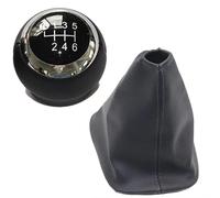 WEFOLEN Per Toyota Per Corolla E15 E150 2006-2012 5/6 Velocità Pomello Del Cambio Manuale In Pelle Leva Del Cambio Maniglia Stick(6 speed black pair)