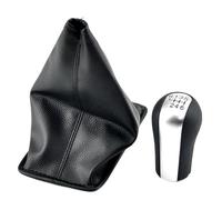 WEFOLEN Per Toyota Per Corolla Per Verso RAV4 Per AVENSIS Per Yaris 5 Marce/6 Marce Pomello Leva Cambio + Copri Cuffia Baule In Pelle(B-Dust proof 6 Speed)