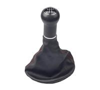 WEFOLEN Per VW Per Golf 3 MK3 Per Varaint Per Vento Per Jetta 3 1992-1998 5 Marce Auto Manuale Pomello Del Cambio Cuffia Del Cambio(5R-Silver-Red line)