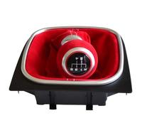 WEFOLEN Per VW Per Golf 5 Per Golf 6 MK5 MK6 R32 GTI 2004-2009 Manuale Auto 5 6 Velocità Cambio Pomello Auto In Pelle HandBall(5 Speed-Red)