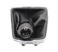 WEFOLEN Per VW Per Golf Plus 2005 2006 2007 2008-2014 Pomello Del Cambio Manuale Per Auto A 5/6 Velocità Con Cuffia Copri Cuffia Nera(5 speed set)
