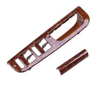 WEFOLEN Per VW Per Passat B5 3B1867171 E 3B0867175 Car Interior Door Maniglia Interruttore A Pulsante Base Caps Maniglia Portiera Interna Dell'auto(Peach Wood Color)
