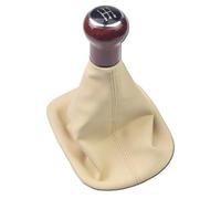 WEFOLEN Per VW Per Passat B5 B5.5 1997-2004 2005 Manuale 5/6 Velocità Pomello Del Cambio Auto Cuffia Cuffia Custodia Collare(5 Speed Beige)