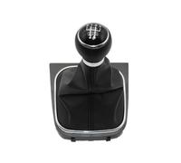 WEFOLEN Pomello Del Cambio A 5/6 Marce Con Cuffia In Pelle Per VW Per Jetta 6 A6 MK6 GLI 2012 2013 2014 2015 2016 2017(5 Speed)
