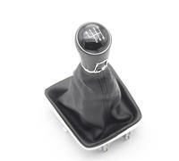 WEFOLEN Pomello Del Cambio A 5/6 Marce Con Cuffia In Pelle PU Per VW Per Tiguan 5N 2007 2008 2009 2010 2011(6 speed)