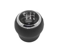 WEFOLEN Pomello Del Cambio A 6 Marce Per Auto In Pelle Per Toyota Per Verso 2009 2010 2011 2012 2013 2014 2015 2016(Black)