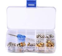 WeFoonLo 39PCS Refrigerazione Auto Kit Nucleo valvola Aria condizionata R12 R134A Automotive Aria condizionata Nucleo degli steli delle valvole Pneumatici con Strumento di rimozione assortimento