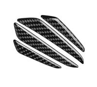 WeFoonLo 4 Pezzi Nero in Fibra di Carbonio Auto Car Door Bump Protector Sticker per Auto SUV Pickup Truck