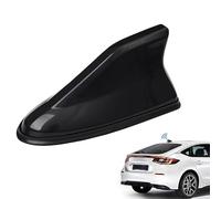 WeFoonLo Copertura per antenna auto, sostituzione del segnale radio aereo del tetto con nastro adesivo per auto, SUV, camion, base decorativa per antenna e migliora il segnale (Nero)