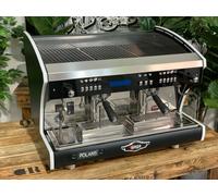 WEGA POLARIS TRON 2 GROUP NERA NUOVISSIMA MACCHINA CAFFÈ ESPRESSO BAR...