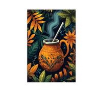 WEGAGTTT Stampa artistica su tela con Yerba Mate brasiliana, decorazione per camera da letto, ufficio, camera da letto, regalo, 20 x 30 cm