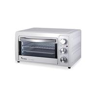 WeGeek, Forno Elettrico 55L, Potenza 2000W, Statico e Ventilato, Timer, Vassoio e Griglia, doppio vetro trasparente, colore Bianco, Dimensioni: 34.0x57.0x41.0 cm