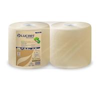 Bobina multiuso Lucart EcoNatural 800 - 200 m 2 veli avana 2 rotoli da 800 strappi - 852218