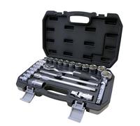 WeGeek - Maurer 92684 Chiave Bussola, Cromo-Vanadio, 1/2 Valigetta, 24 Pezzi M Plus, Grigio