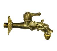 Papillon Rubinetto per Fontane Dragone Ottone 1/2" con Leva - Arredo Giardino Esterno