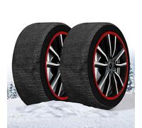 WeGeek, SUPER X. Coppia calze da neve per auto, SUV, 4×4, furgoni con nuova OMOLOGAZIONE EUROPEA EN 16662-1 che unifica le calze da neve alle catene da neve -TAGLIA L (coppia). Montaggio 2min.