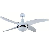WeGeek, ventilatore da soffitto con telecomando, 4 pale, 1 luce, diametro 120cm