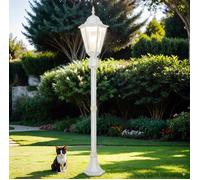 Wegeleuchte Esterno Rustico Antico Alluminio Lanterna Luce per Giardino Bristol