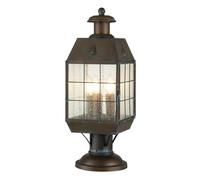 Wegeleuchte Ottone Vetro 56,9 CM Alto IP44 IN Antico 3x E14 Lampada Garten Presa
