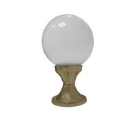 Wegeleuchte Schermo Palla E27 IP43 32 CM Ottone Massiccio Vetro Lampada Giardino